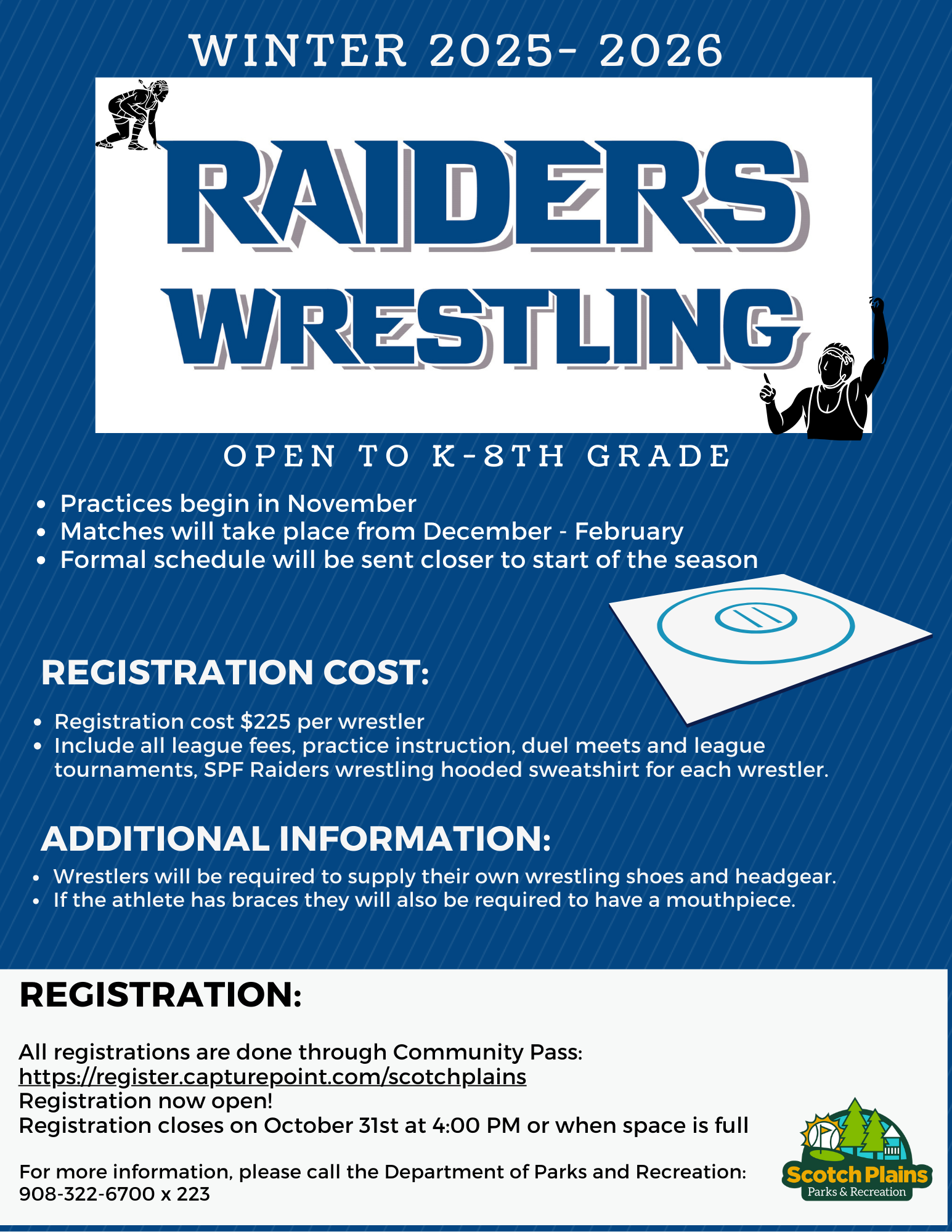 Wrestling 2025 2026 Flyer